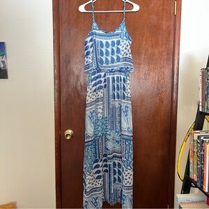 Liberty Love Blue and White Patterned Dress